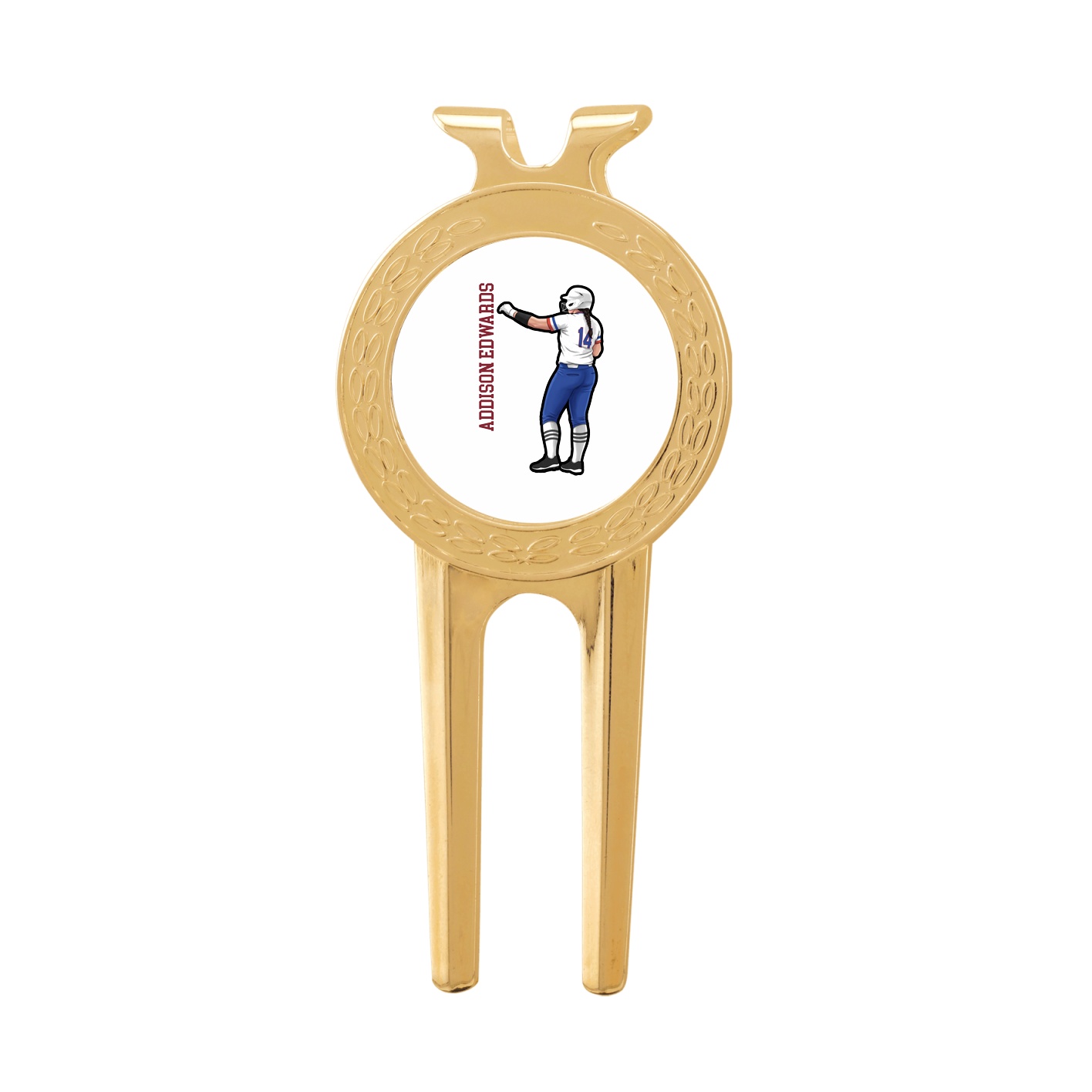 Divot Tool with Ball Marker — Name Vertical in Classic