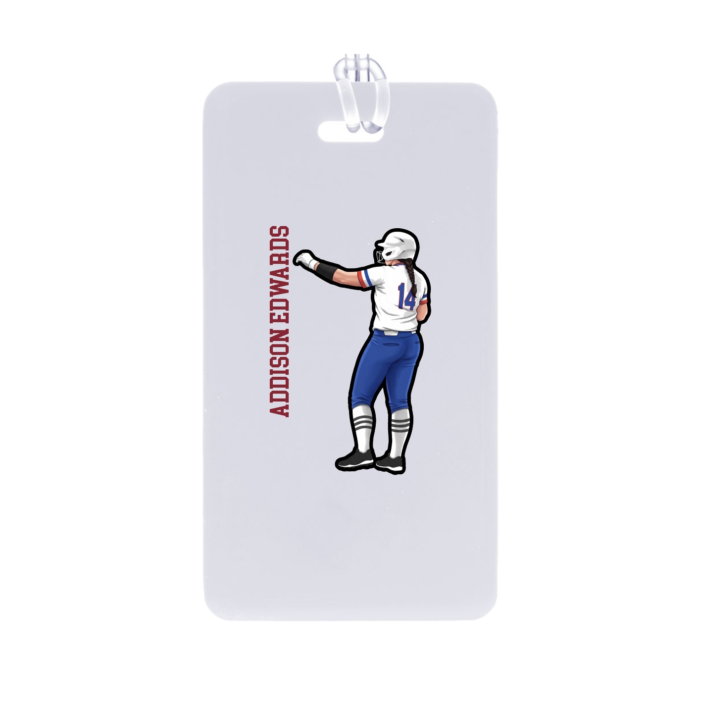 Bag Tag — Name Vertical in Classic