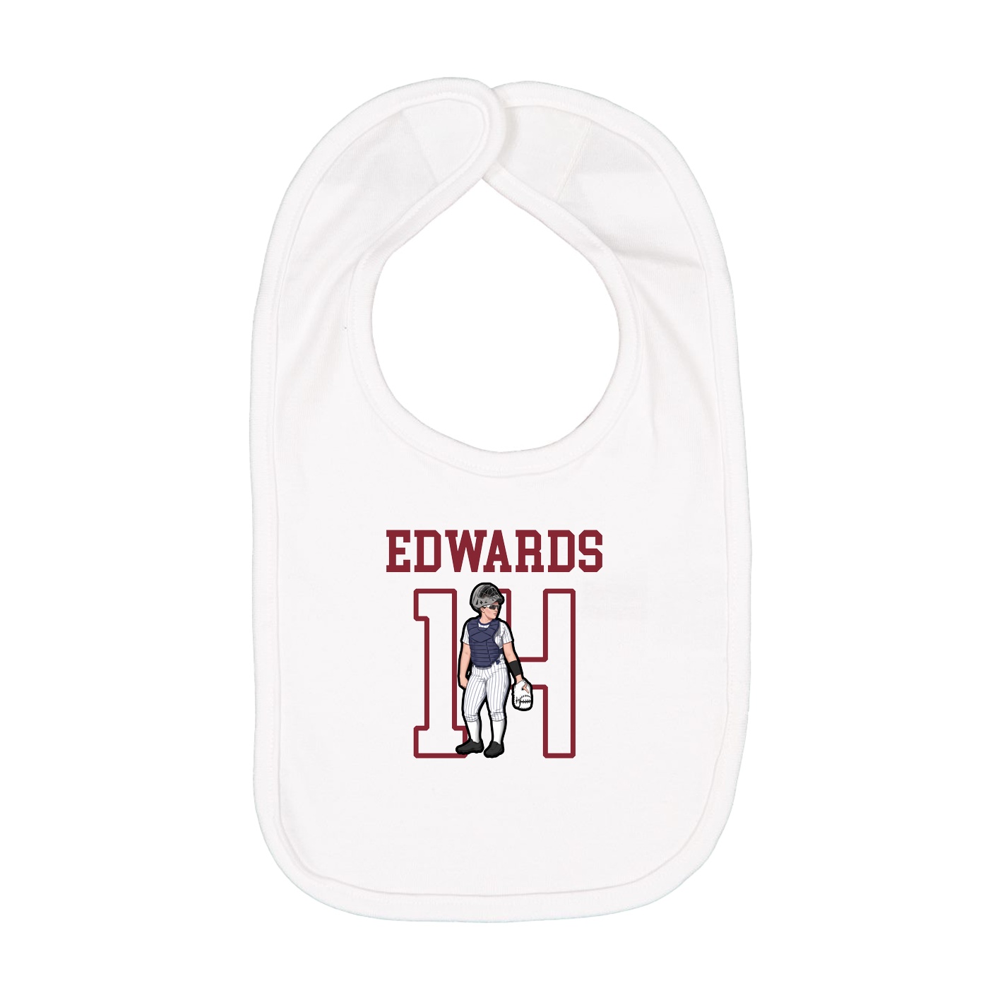 Infant Bib — Shirsey in White