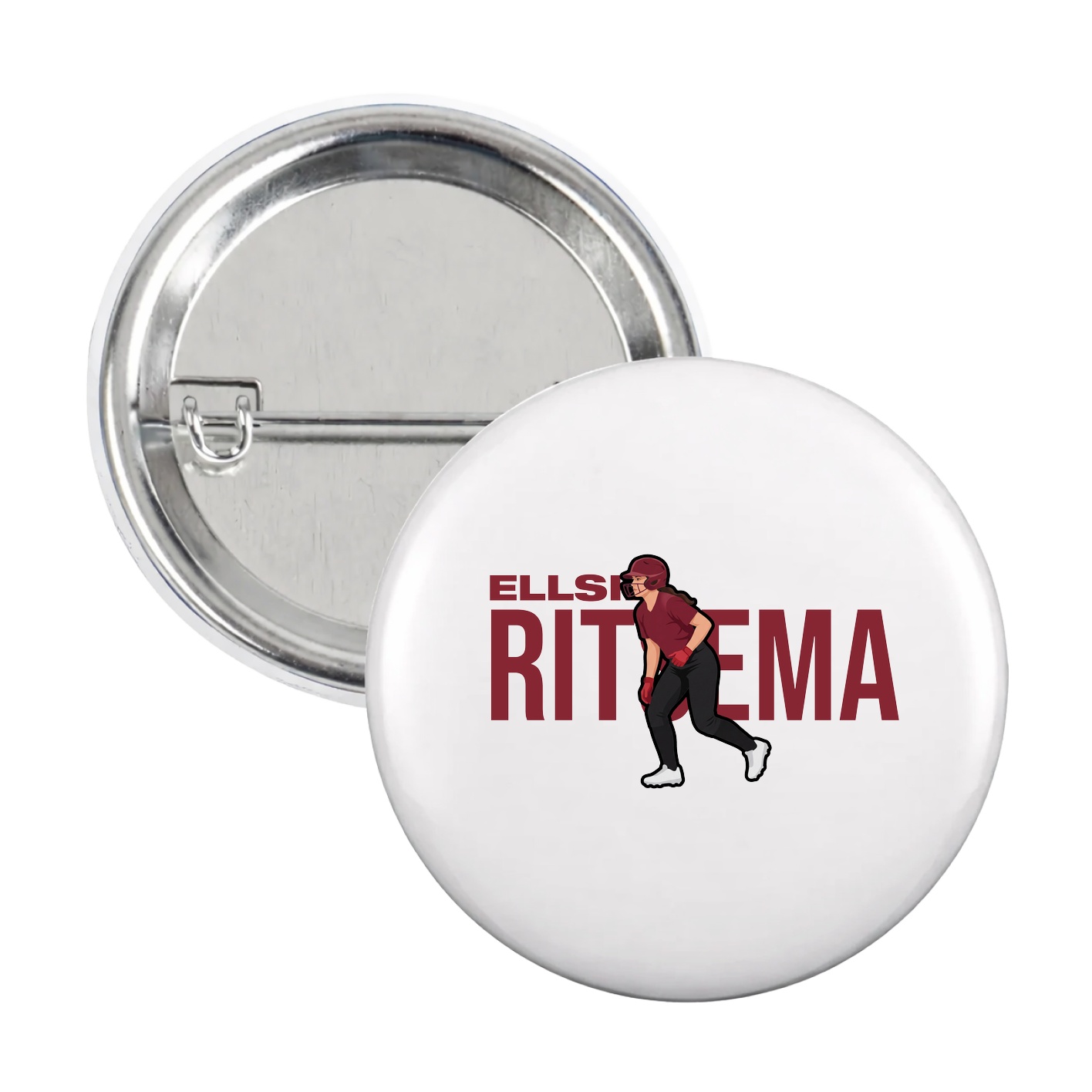 Game Day Button — Player Name in White