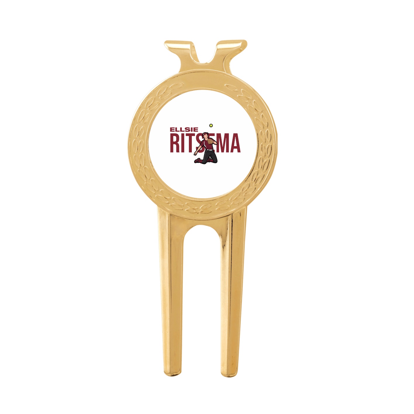 Divot Tool with Ball Marker — Player Name in Classic