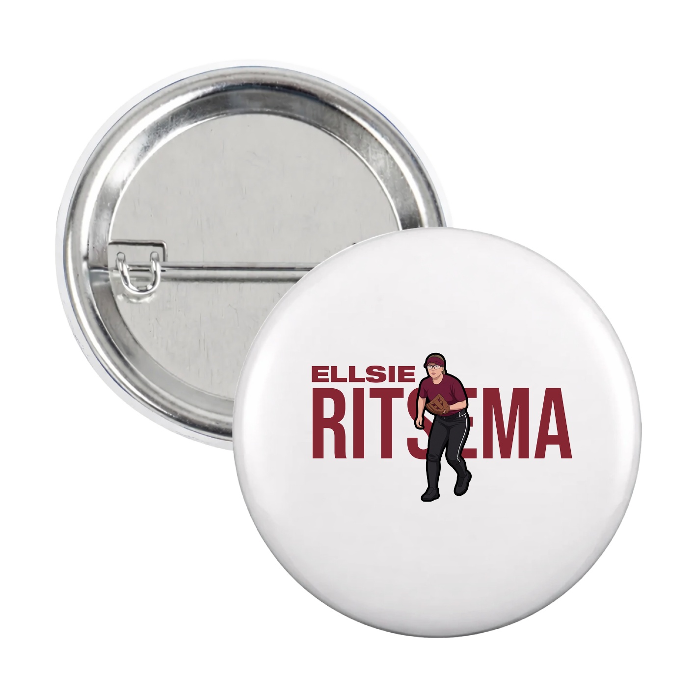 Game Day Button — Player Name in White