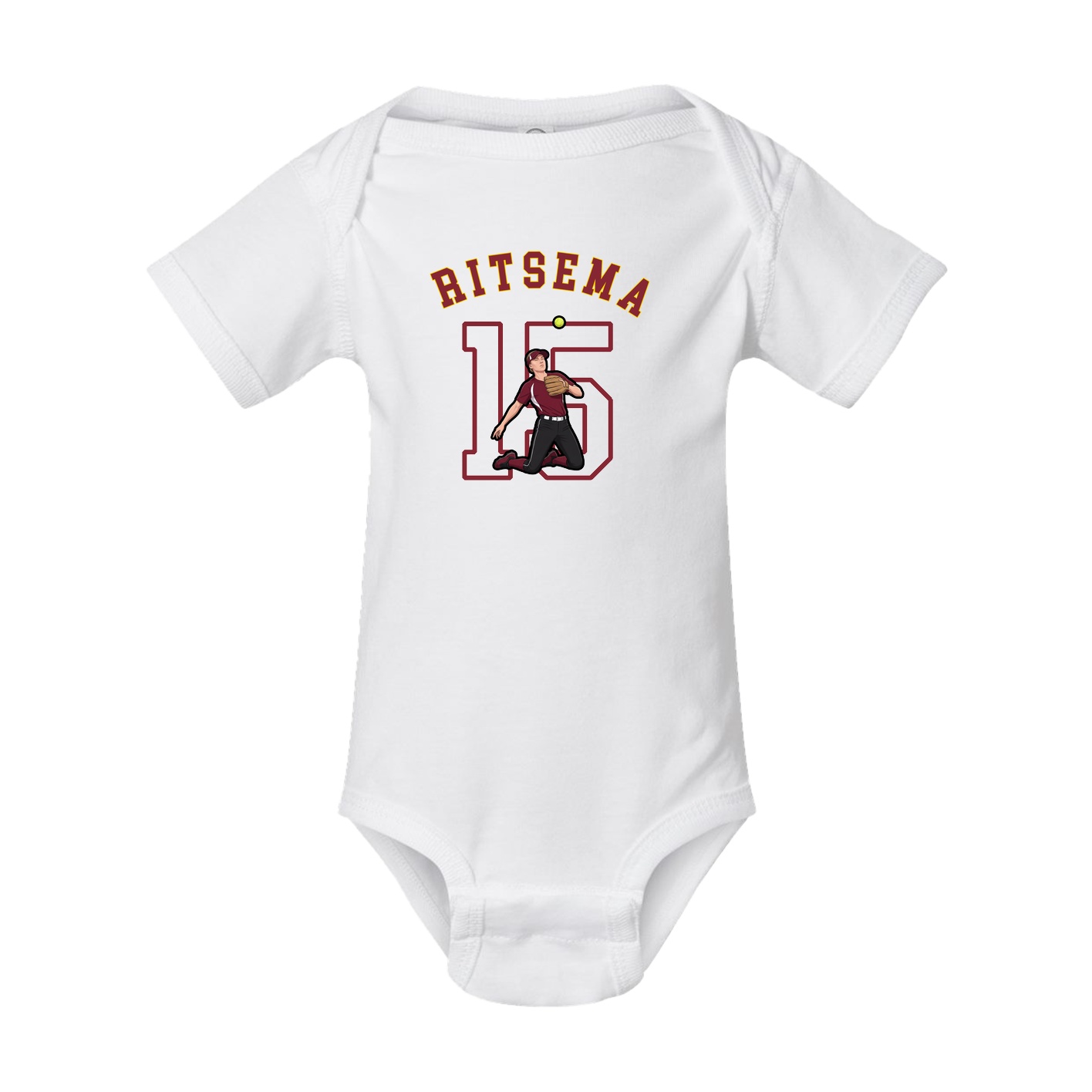 Baby Onesie — Shirsey Arch in White