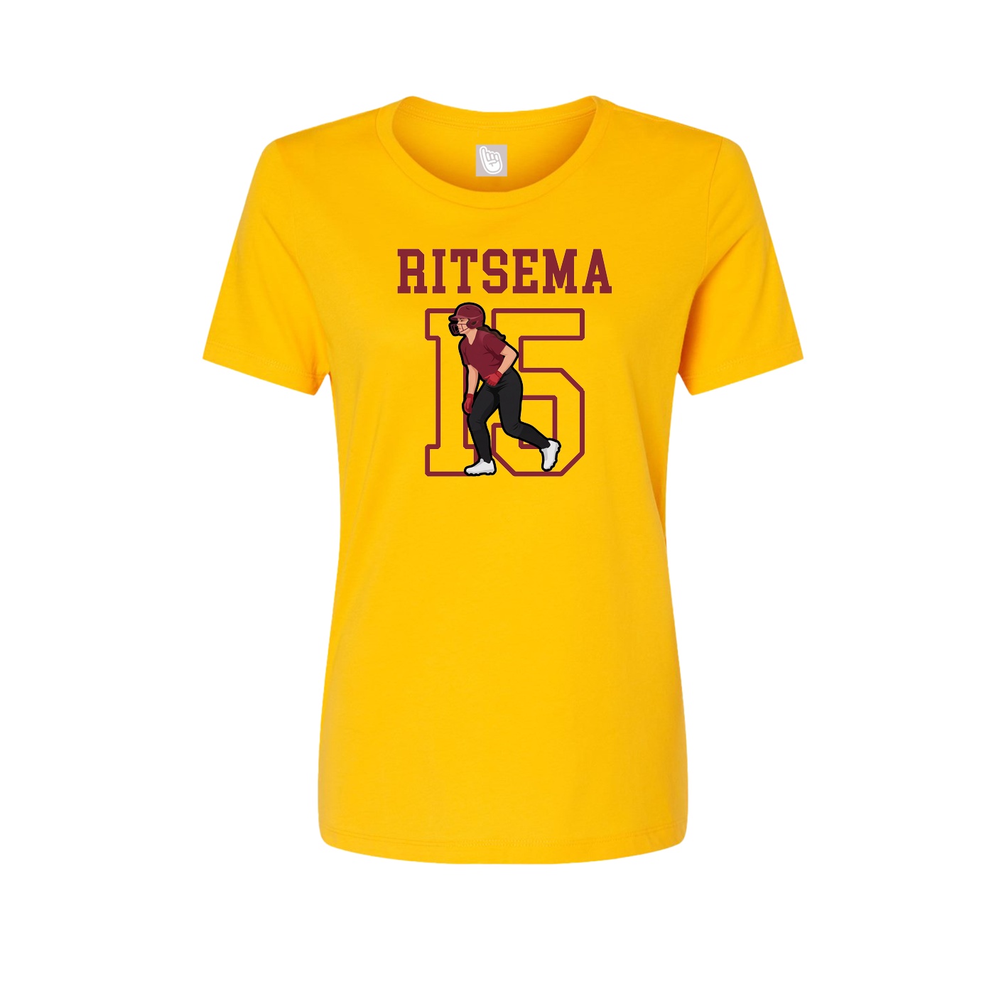 Fitted Women's Tee — Shirsey in Gold