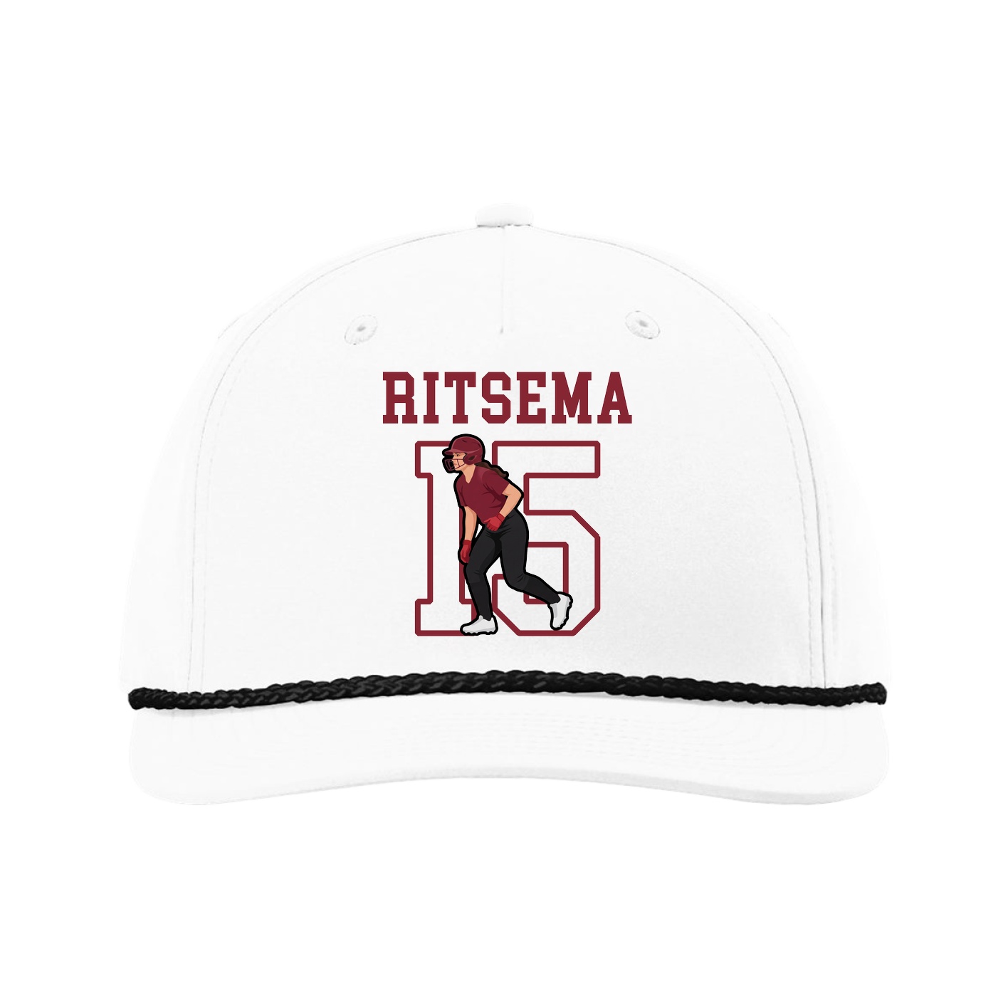 Five-Panel Classic Rope Cap — Shirsey in White
