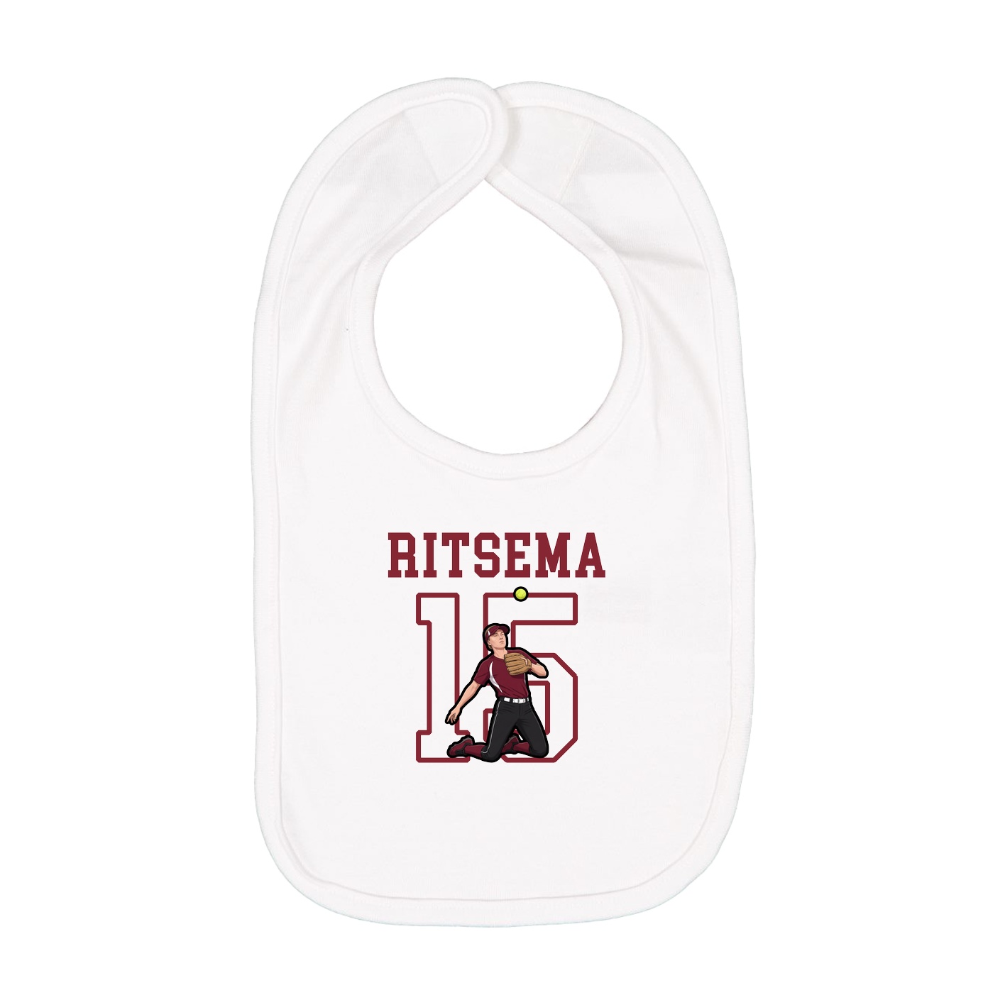 Infant Bib — Shirsey in White