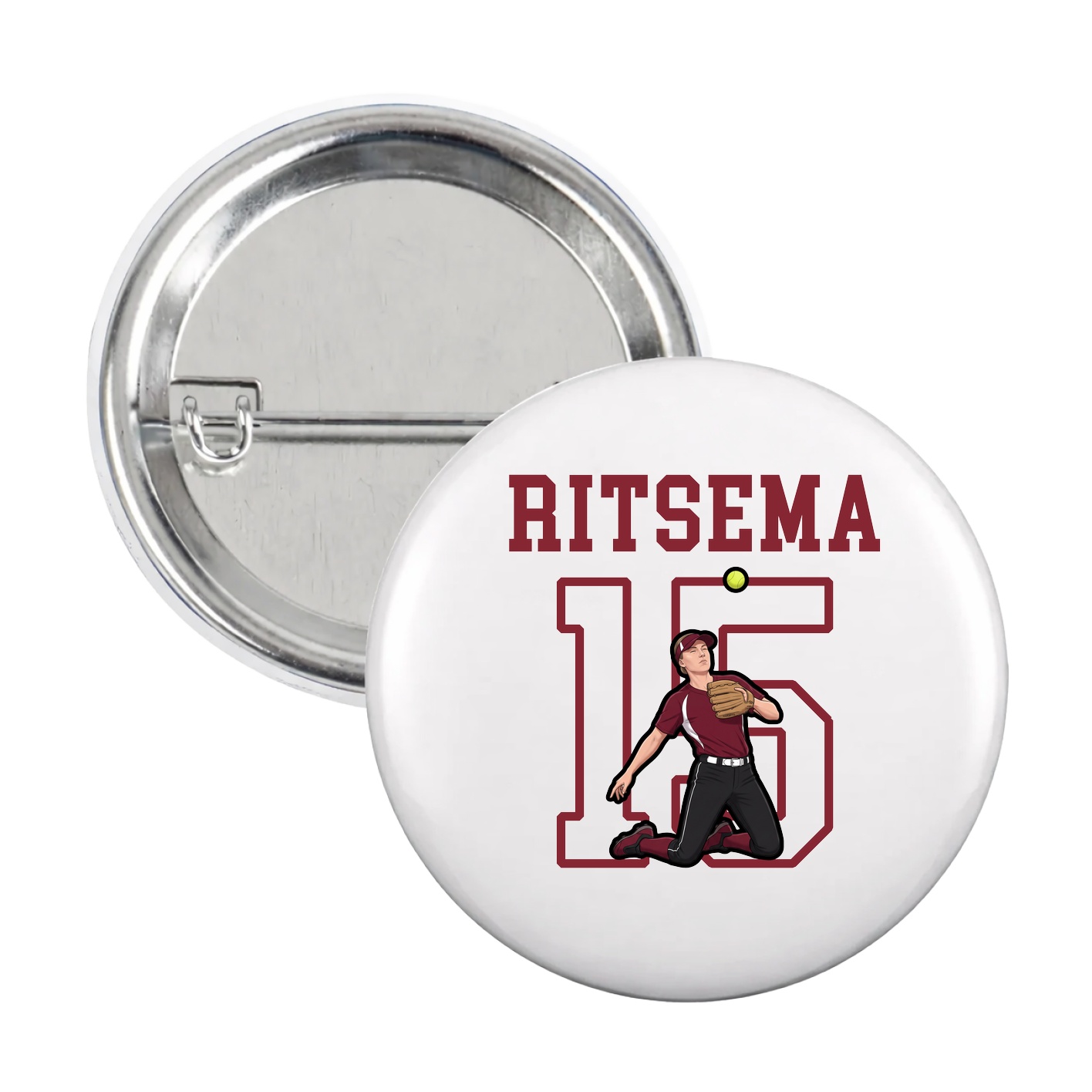 Game Day Button — Shirsey in White