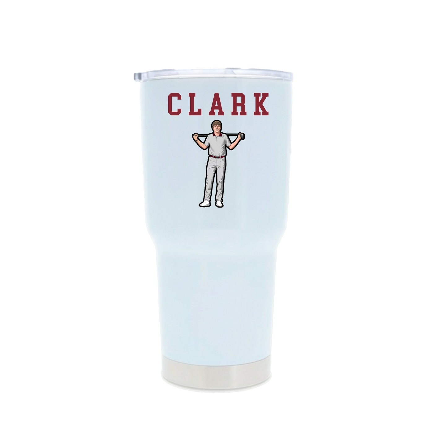 30oz Stainless Steel Tumbler — Shirsey in White