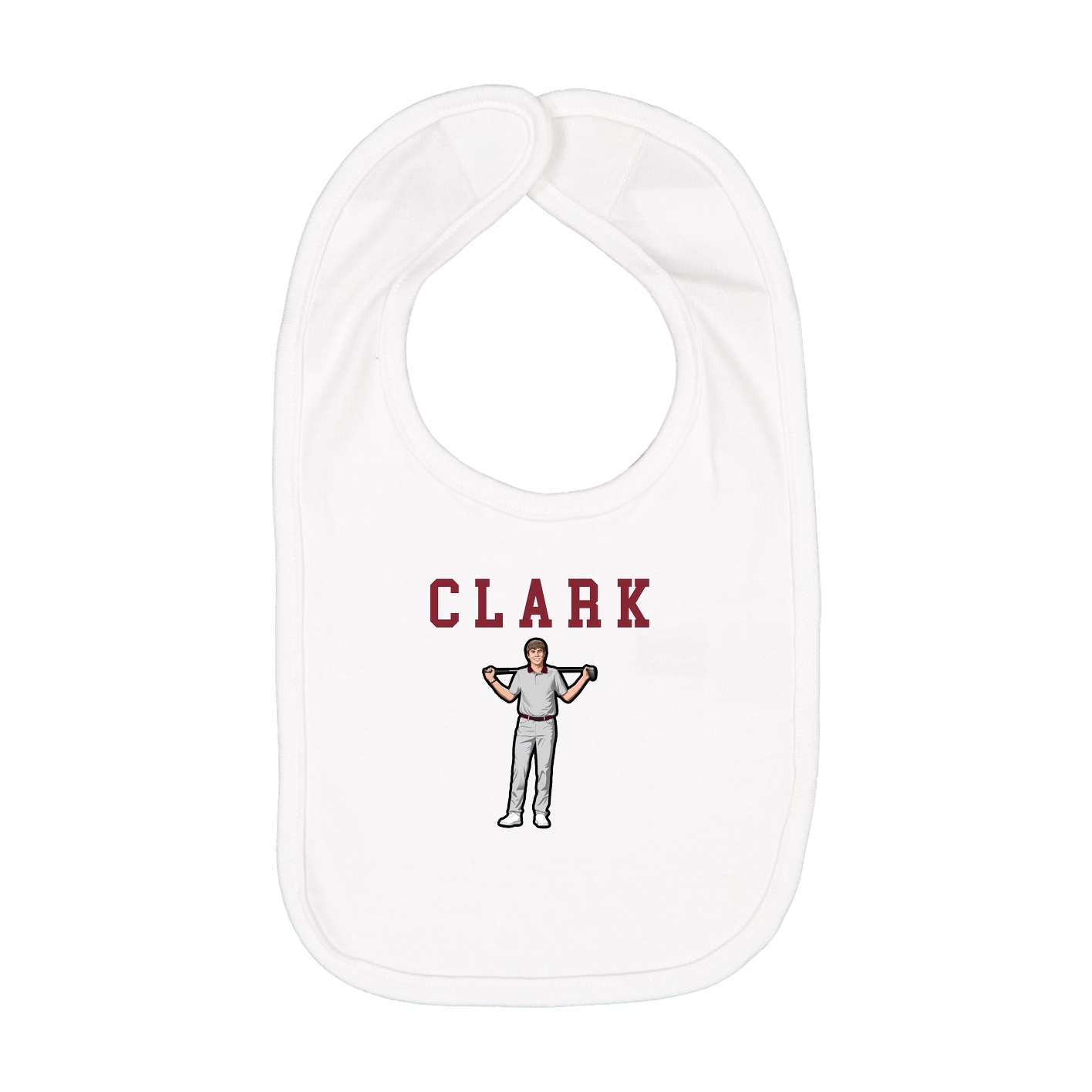 Infant Bib — Shirsey in White