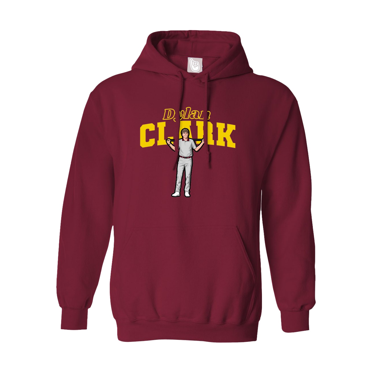 Hoodie — Name Arch in Cardinal