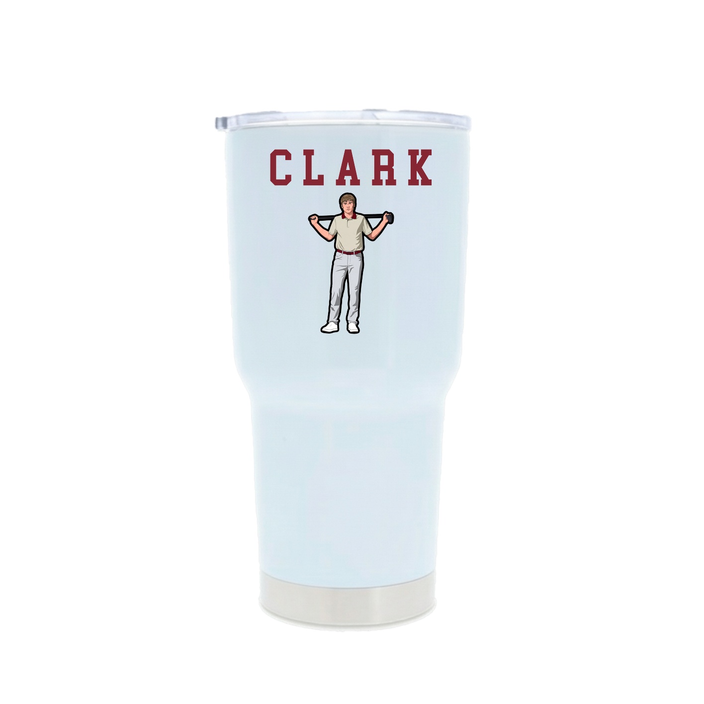 30oz Stainless Steel Tumbler — Shirsey in White