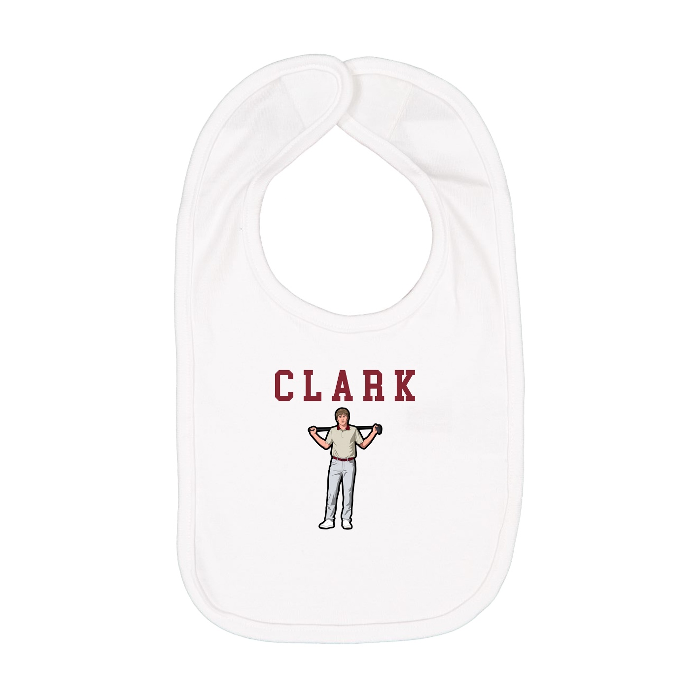 Infant Bib — Shirsey in White