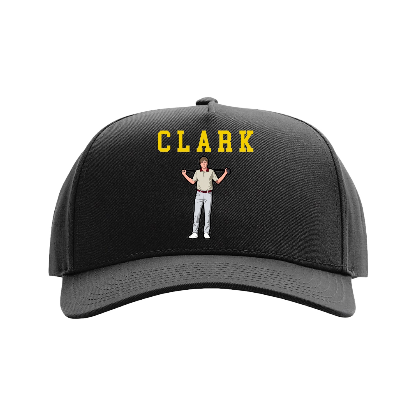 Full Fabric Five-Panel Champ Cap — Shirsey in Black