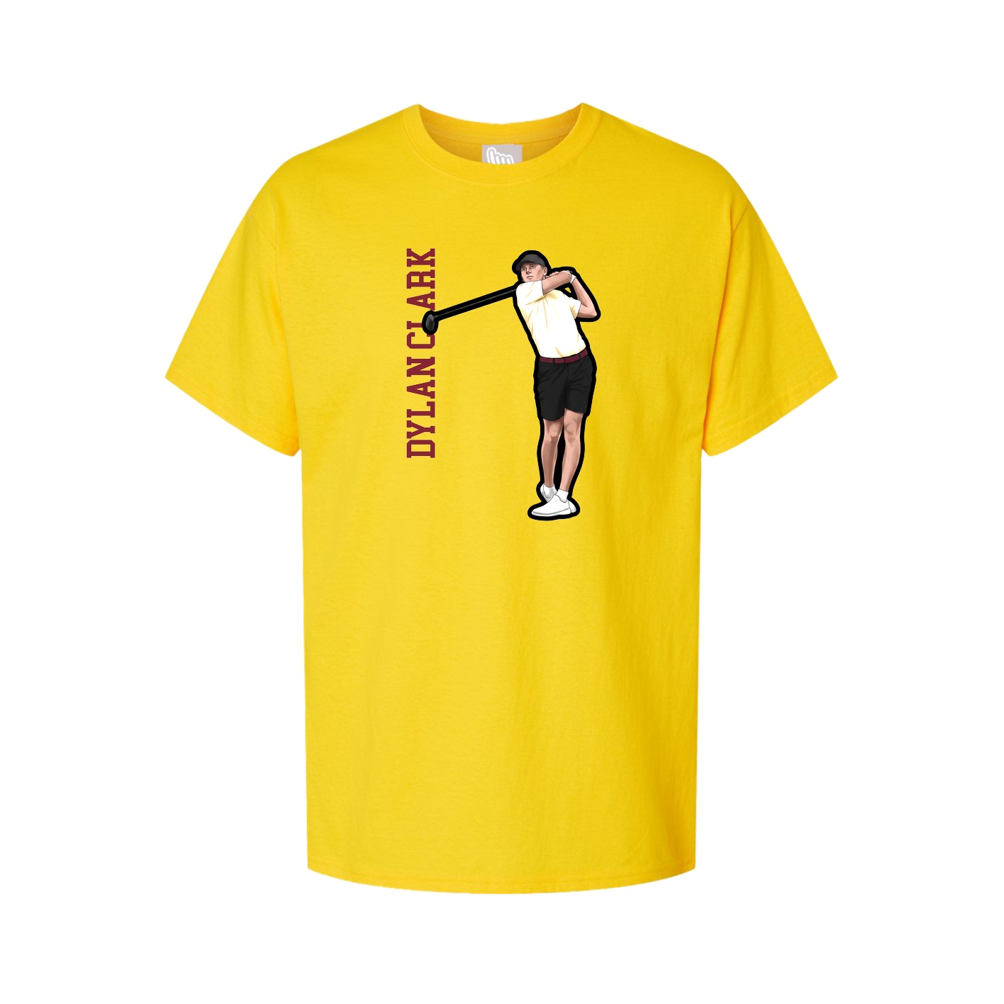 Tee — Name Vertical in Gold