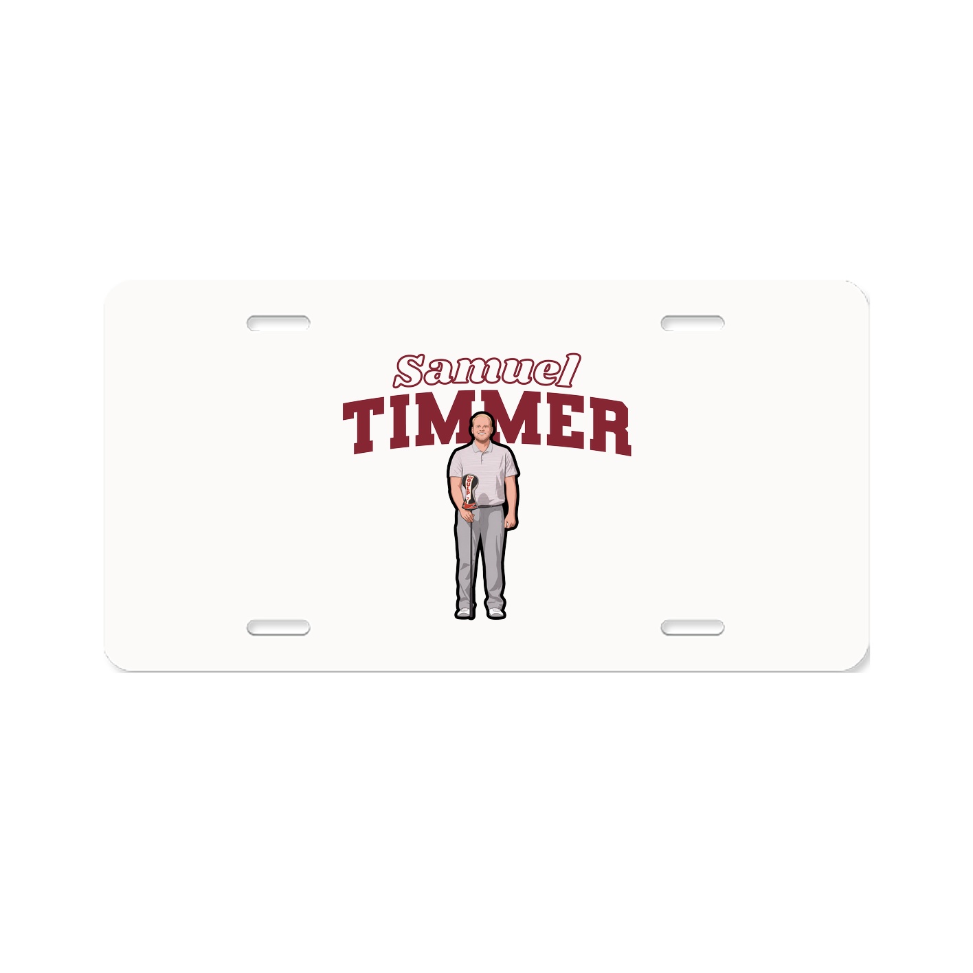 License Plate — Name Arch in Classic