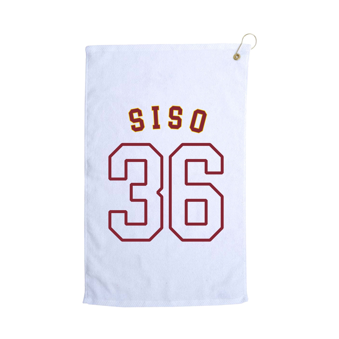 Golf Towel — Shirsey Arch in White