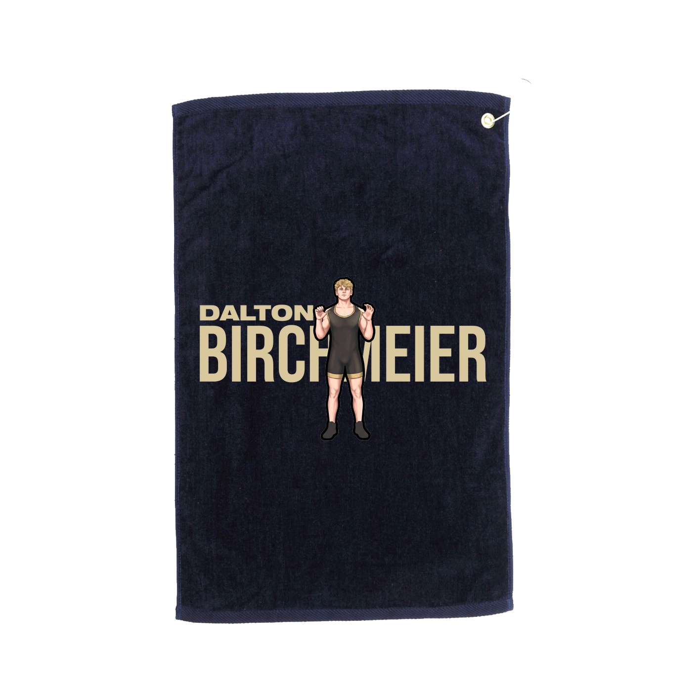 Golf Towel — Player Name in Navy