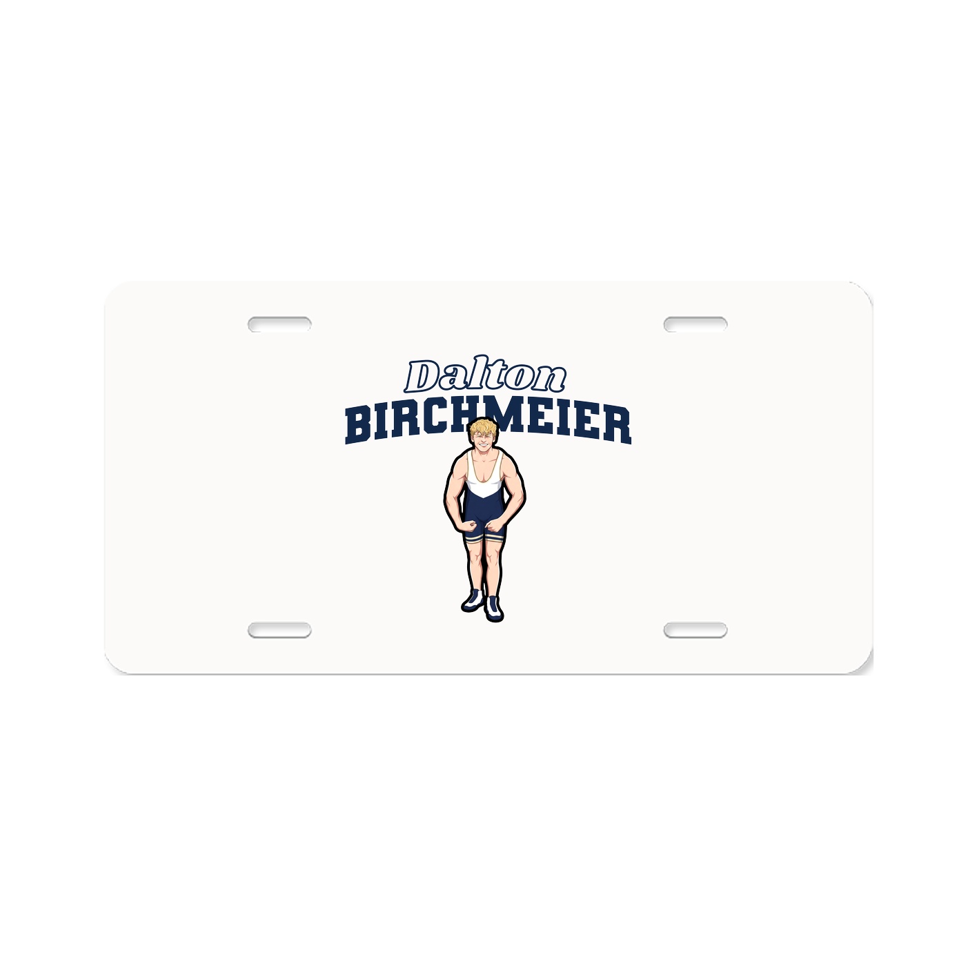 License Plate — Name Arch in Classic