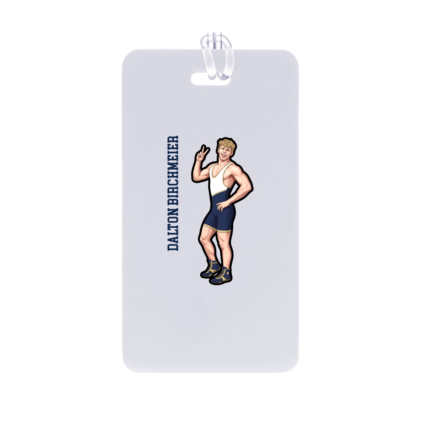 Bag Tag — Name Vertical in Classic