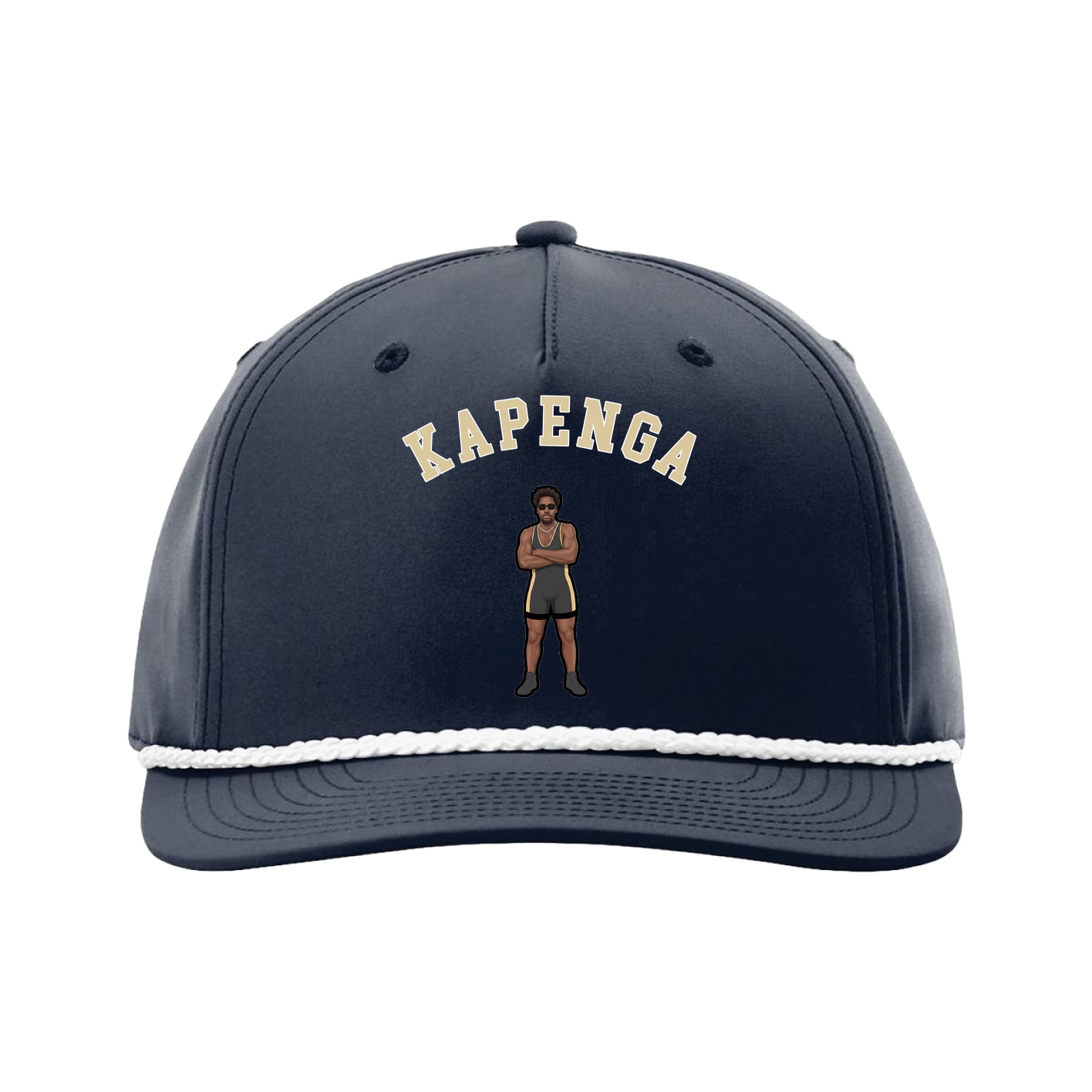 Five-Panel Classic Rope Cap — Shirsey Arch in Navy