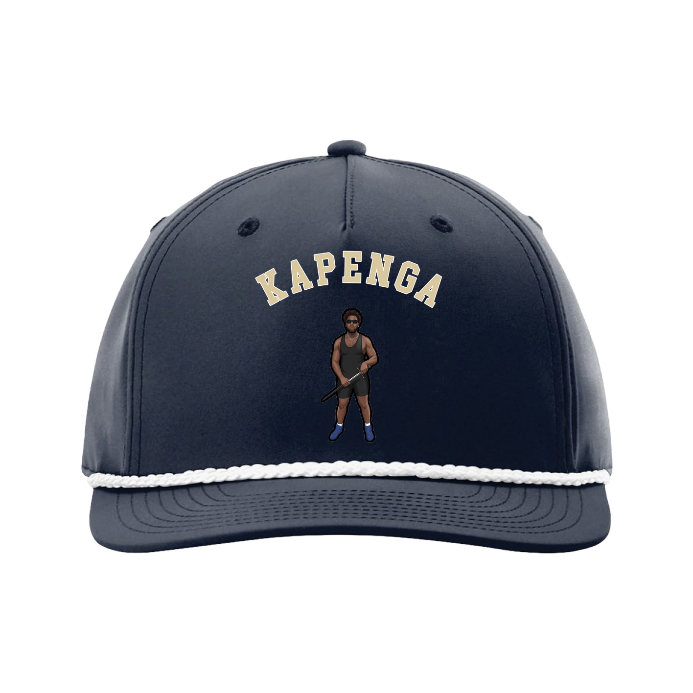 Five-Panel Classic Rope Cap — Shirsey Arch in Navy