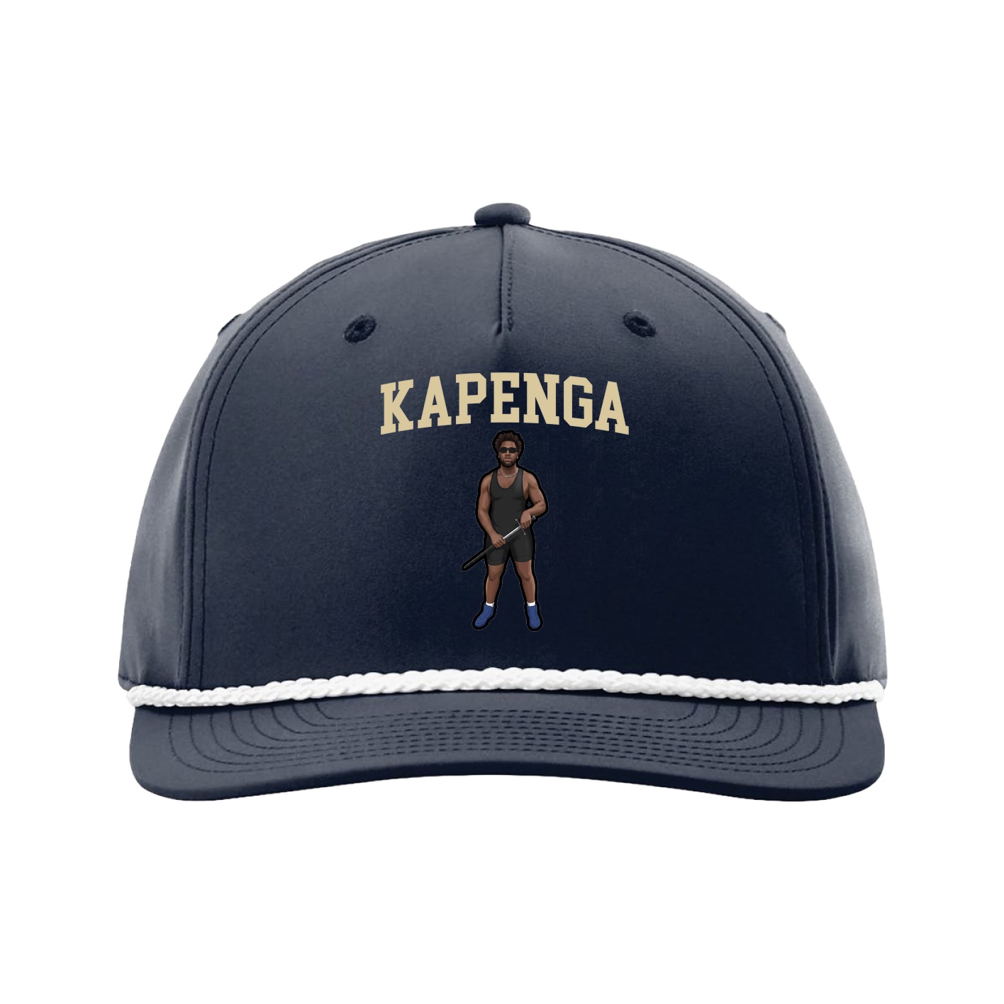 Five-Panel Classic Rope Cap — Shirsey in Navy