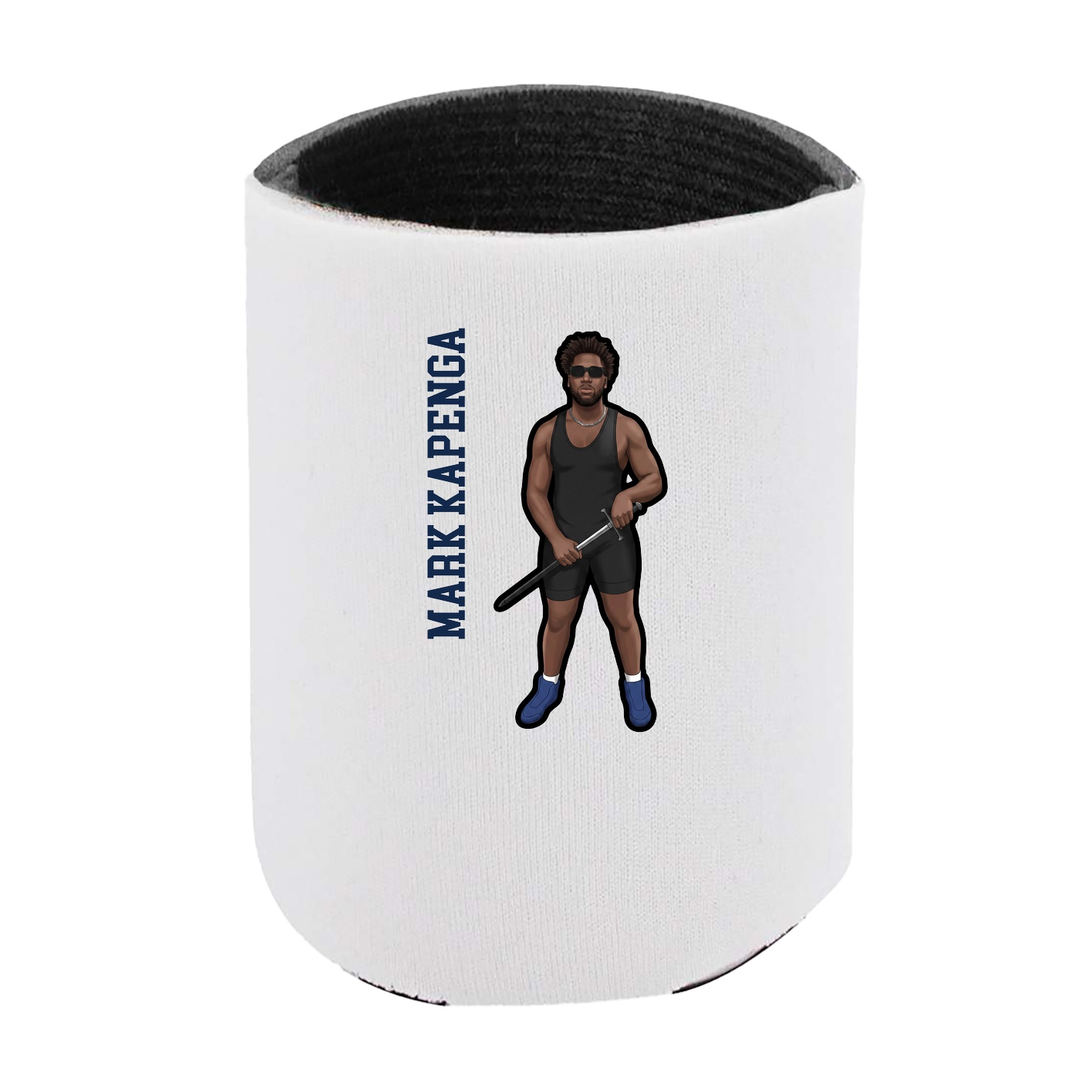 Can Holder — Name Vertical in White