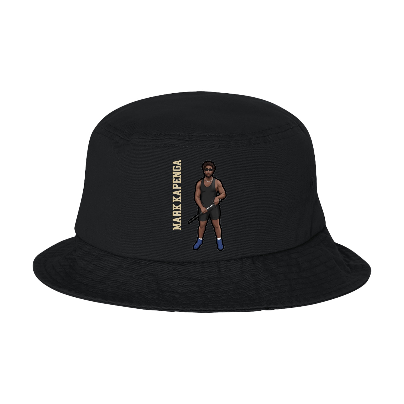 Bucket Cap — Name Vertical in Black