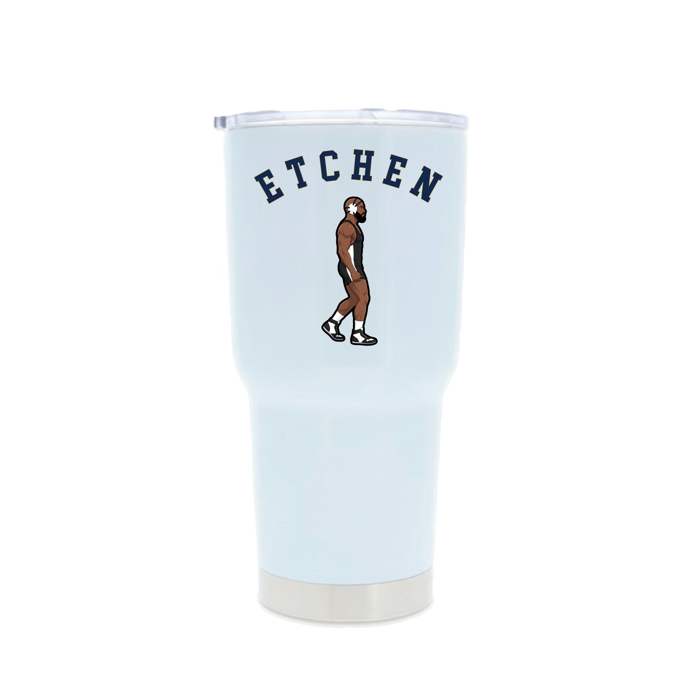 30oz Stainless Steel Tumbler — Shirsey Arch in White