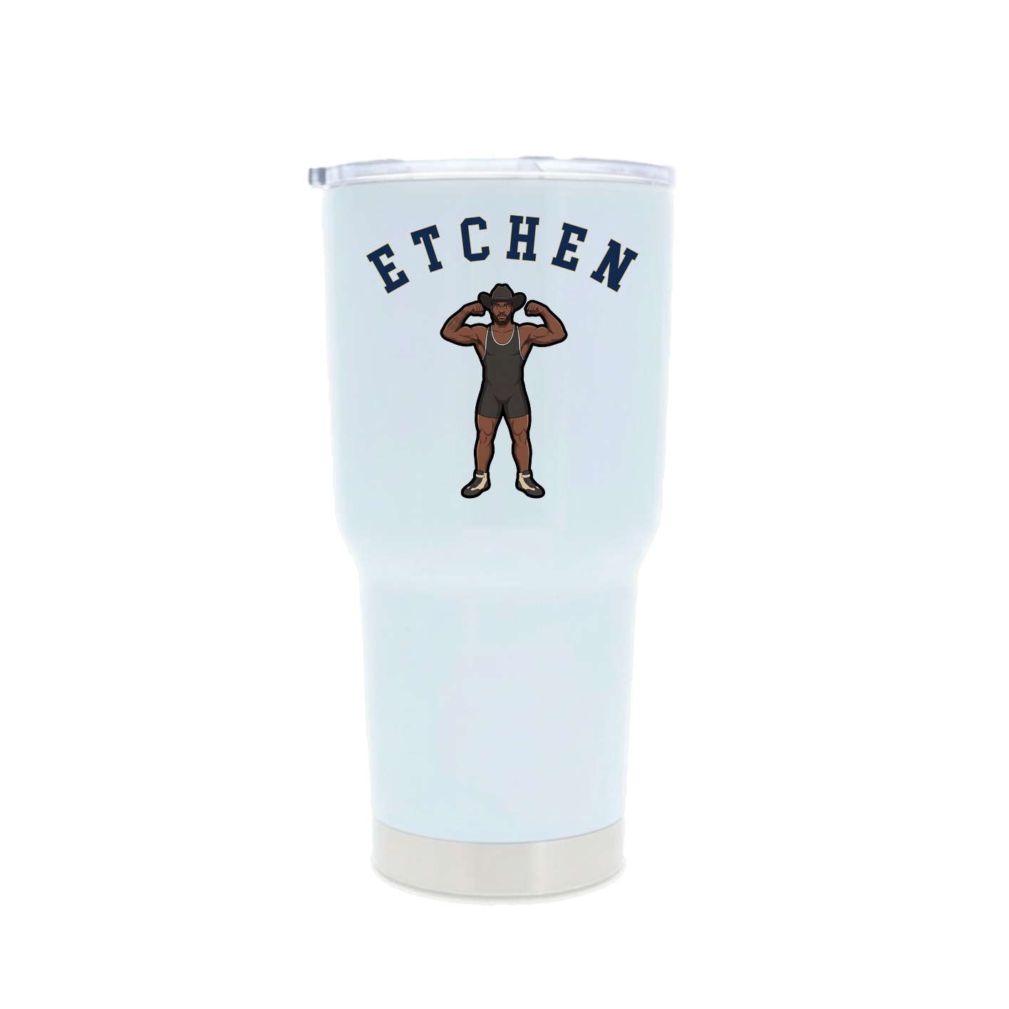 30oz Stainless Steel Tumbler — Shirsey Arch in White