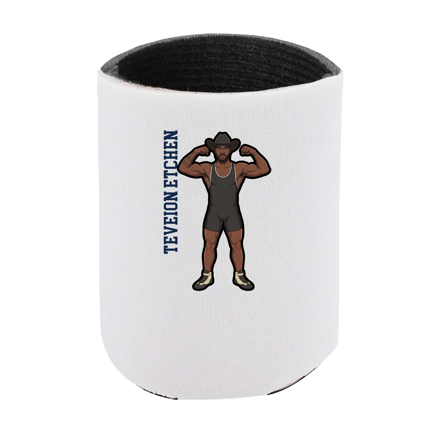 Can Holder — Name Vertical in White
