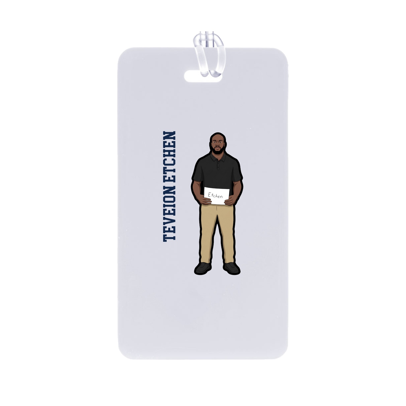 Bag Tag — Name Vertical in Classic