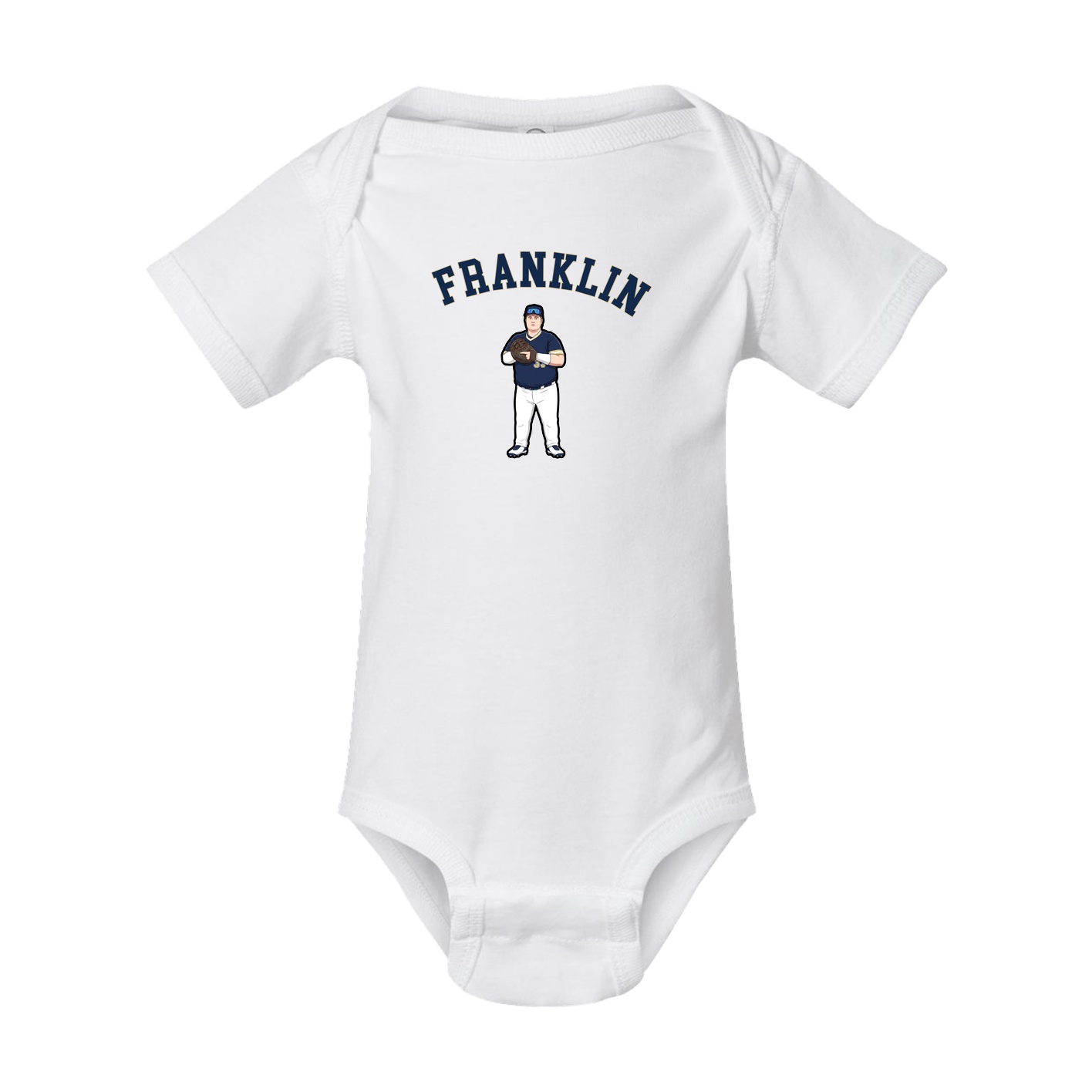 Baby Onesie — Shirsey Arch in White