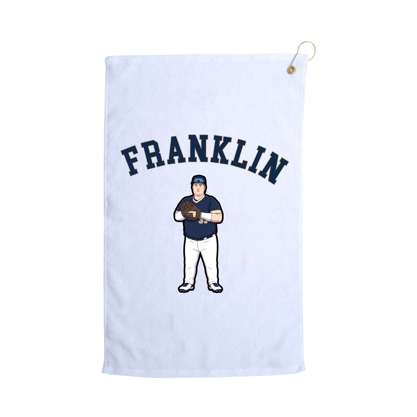 Golf Towel — Shirsey Arch in White