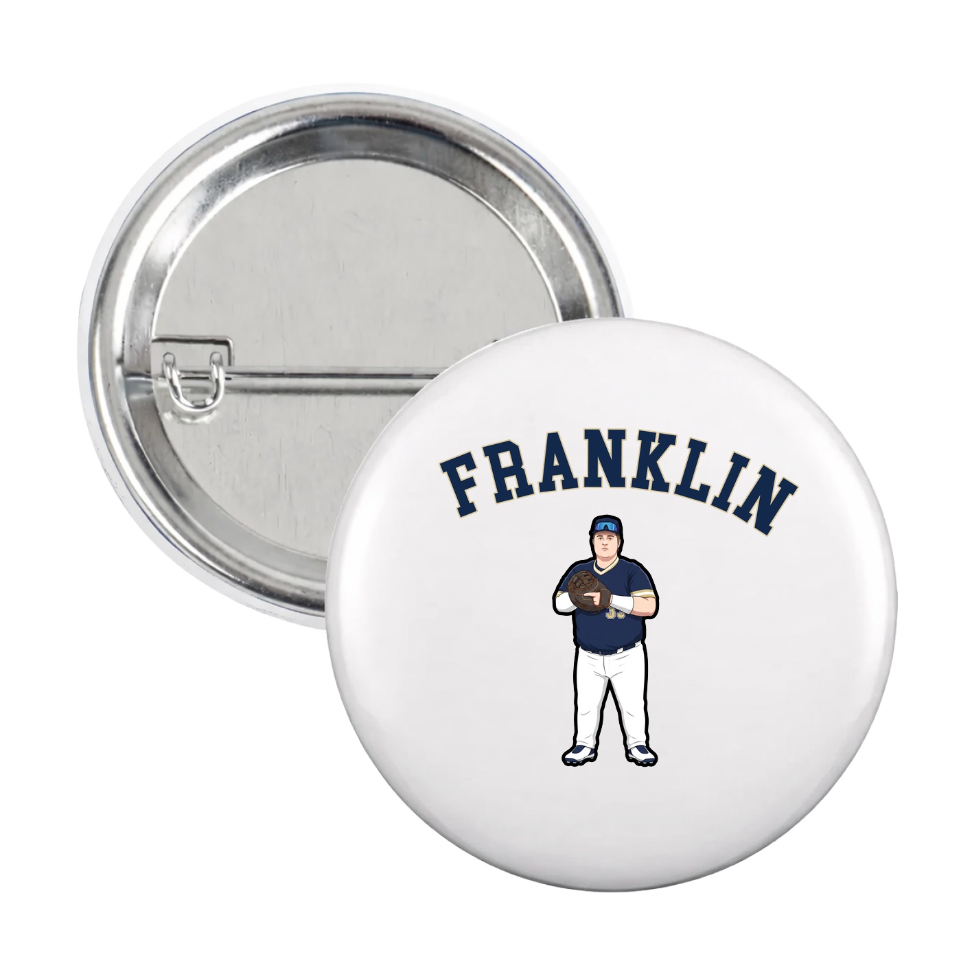 Game Day Button — Shirsey Arch in White