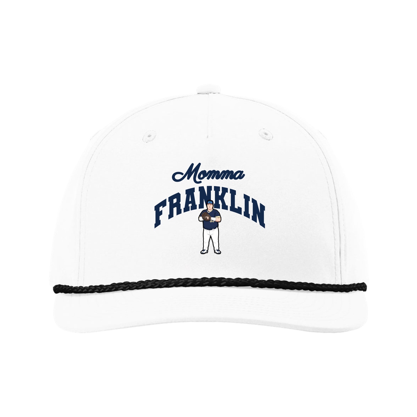 Five-Panel Classic Rope Cap — Mothers Day Arch in White