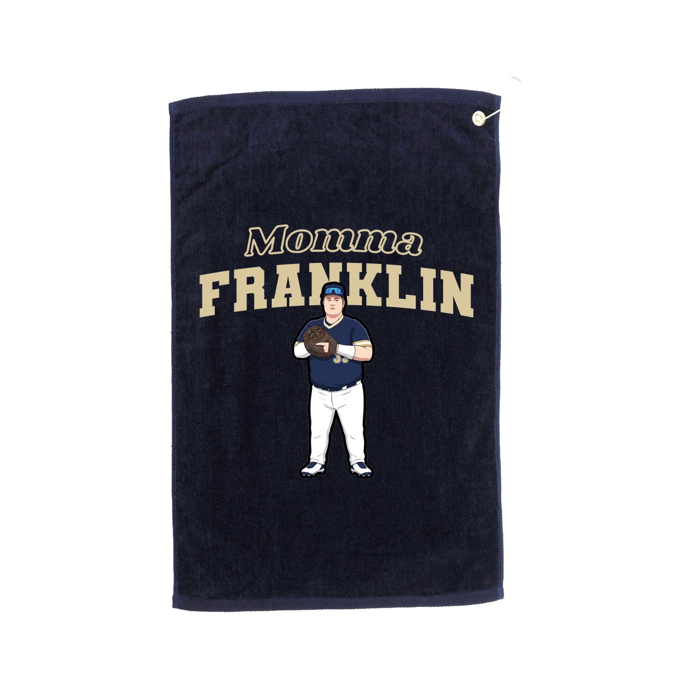 Golf Towel — Mothers Day Block in Navy