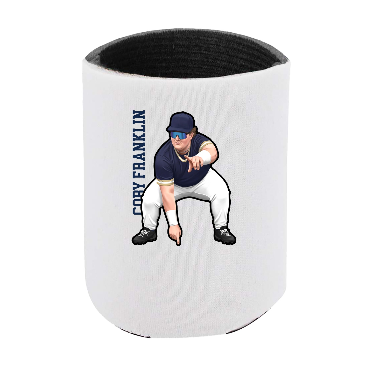 Can Holder — Name Vertical in White