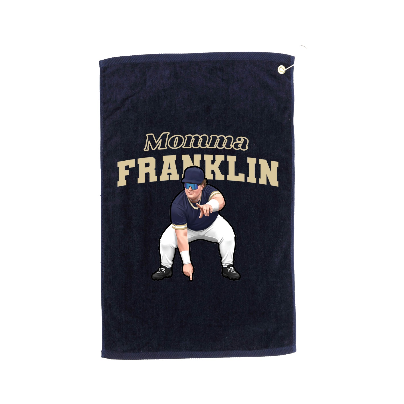 Golf Towel — Mothers Day Block in Navy