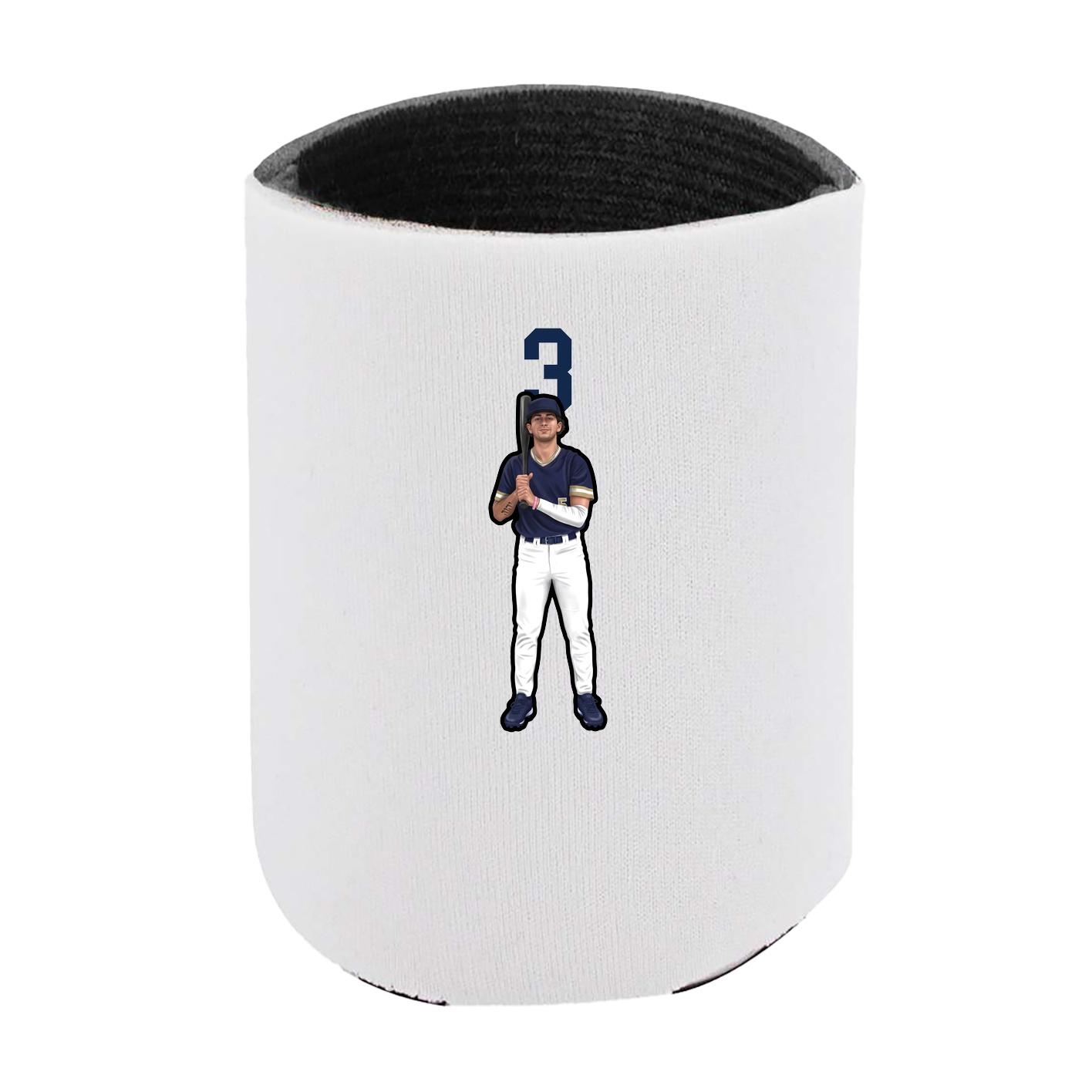 Can Holder — Number Top in White