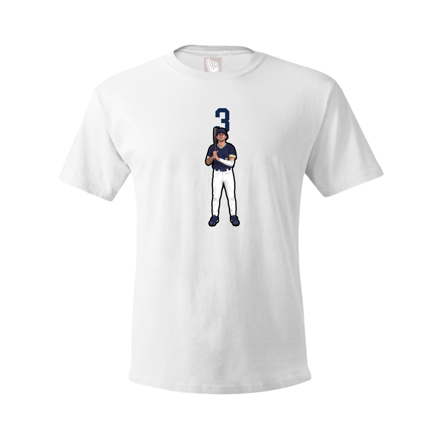 Tee — Number Top in White