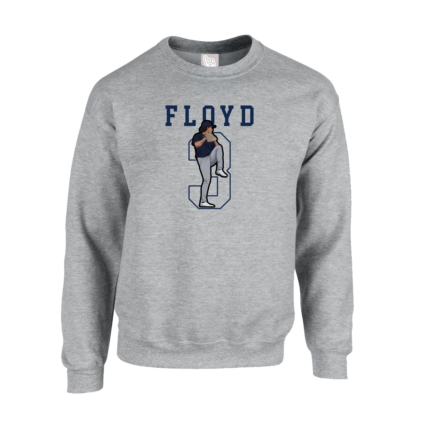 Fleece Crew — Shirsey in Grey