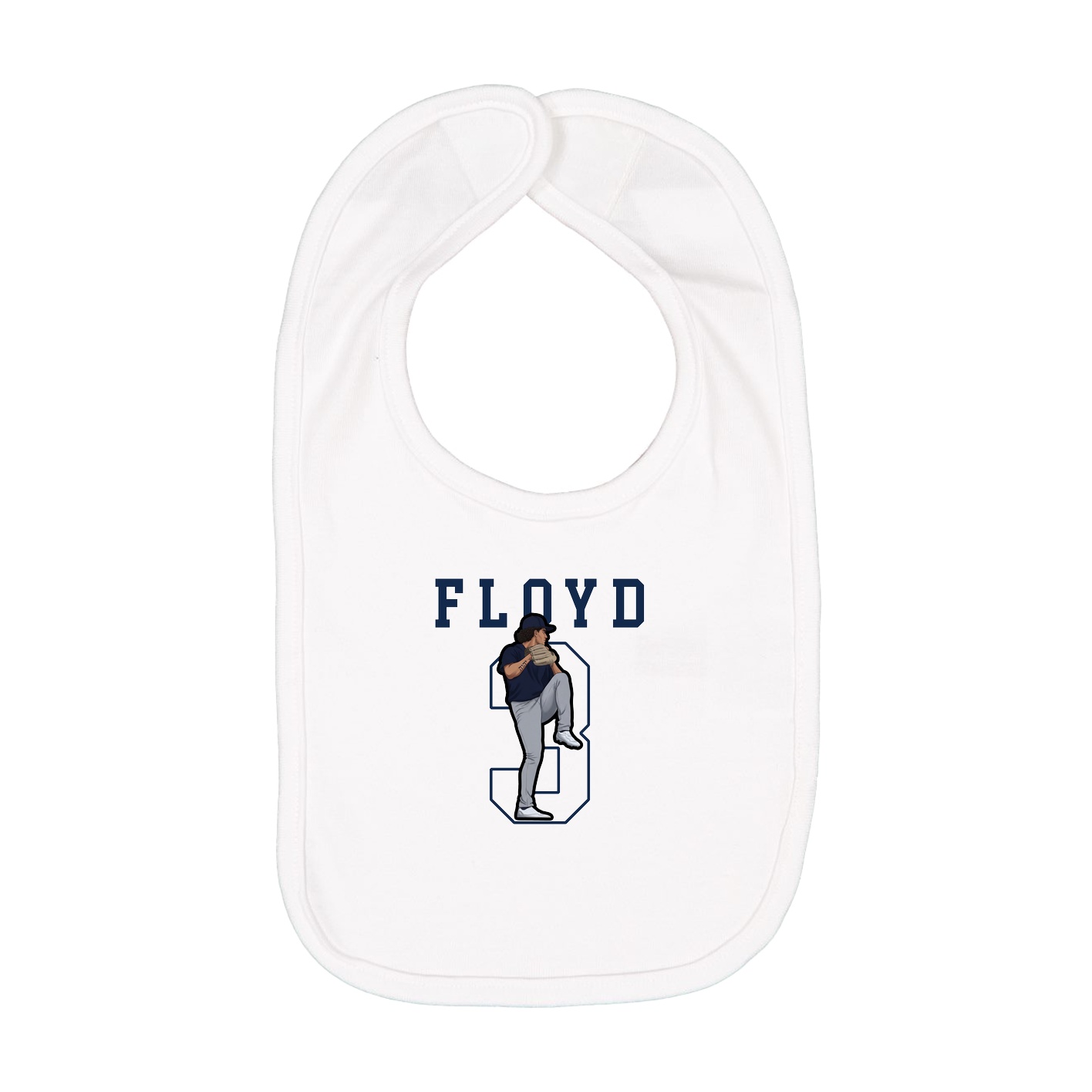 Infant Bib — Shirsey in White