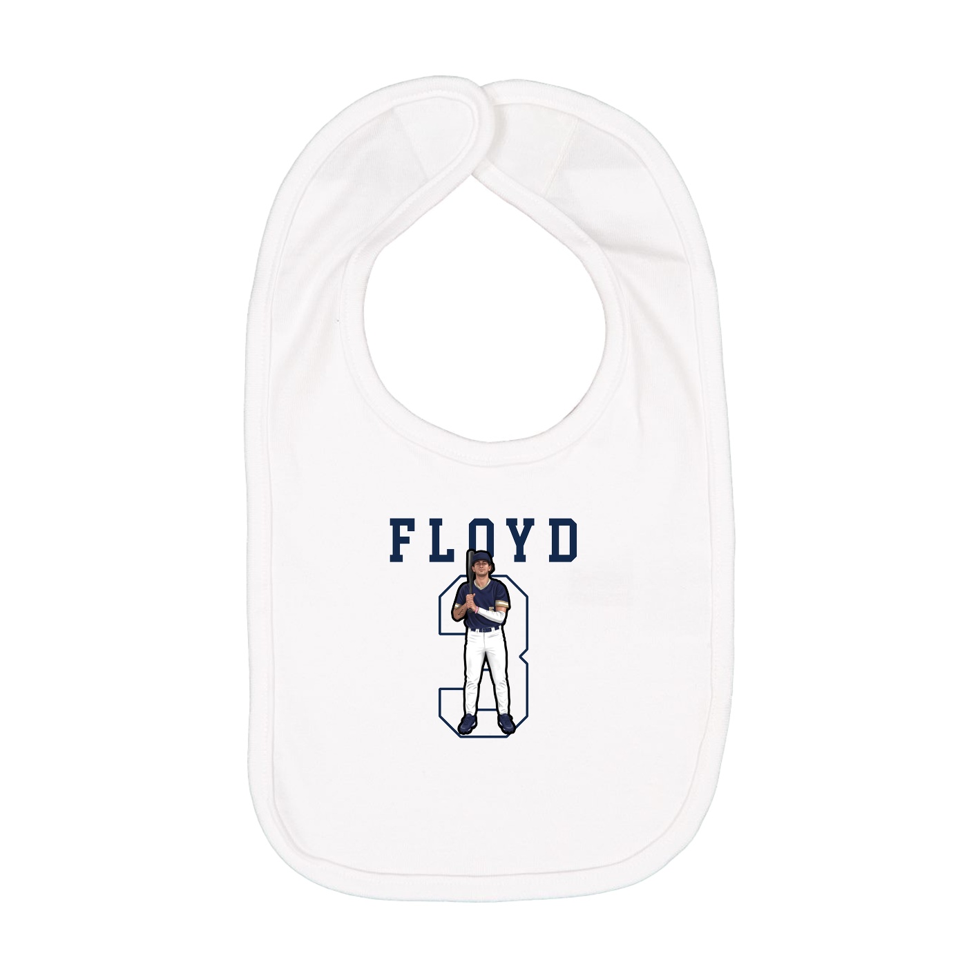 Infant Bib — Shirsey in White