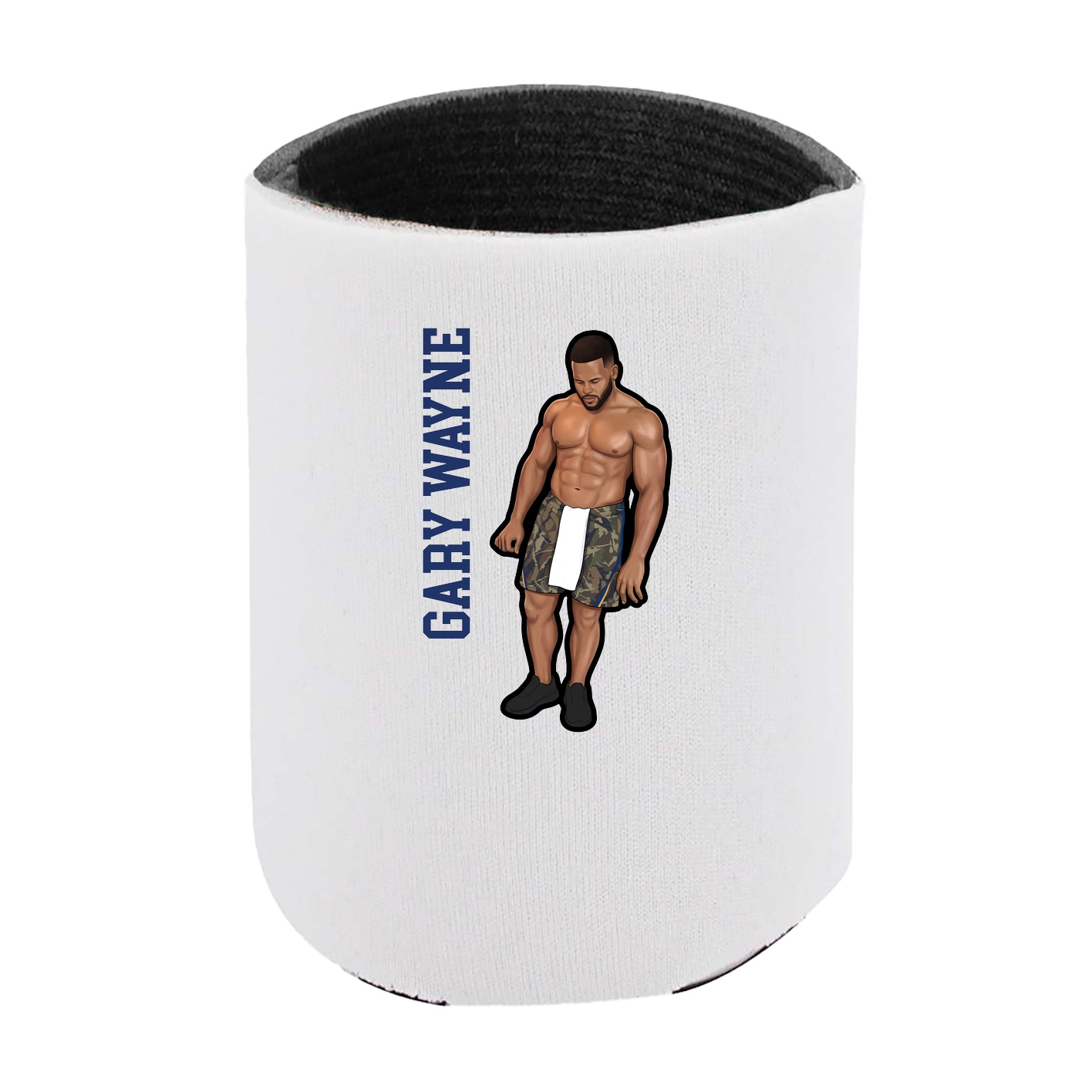 Can Holder — Name Vertical in White