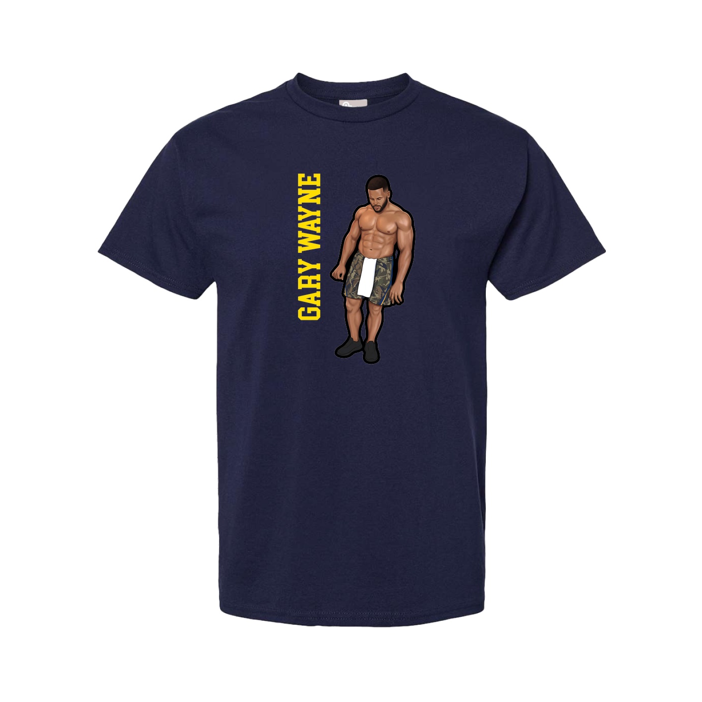 Youth Tee — Name Vertical in Navy