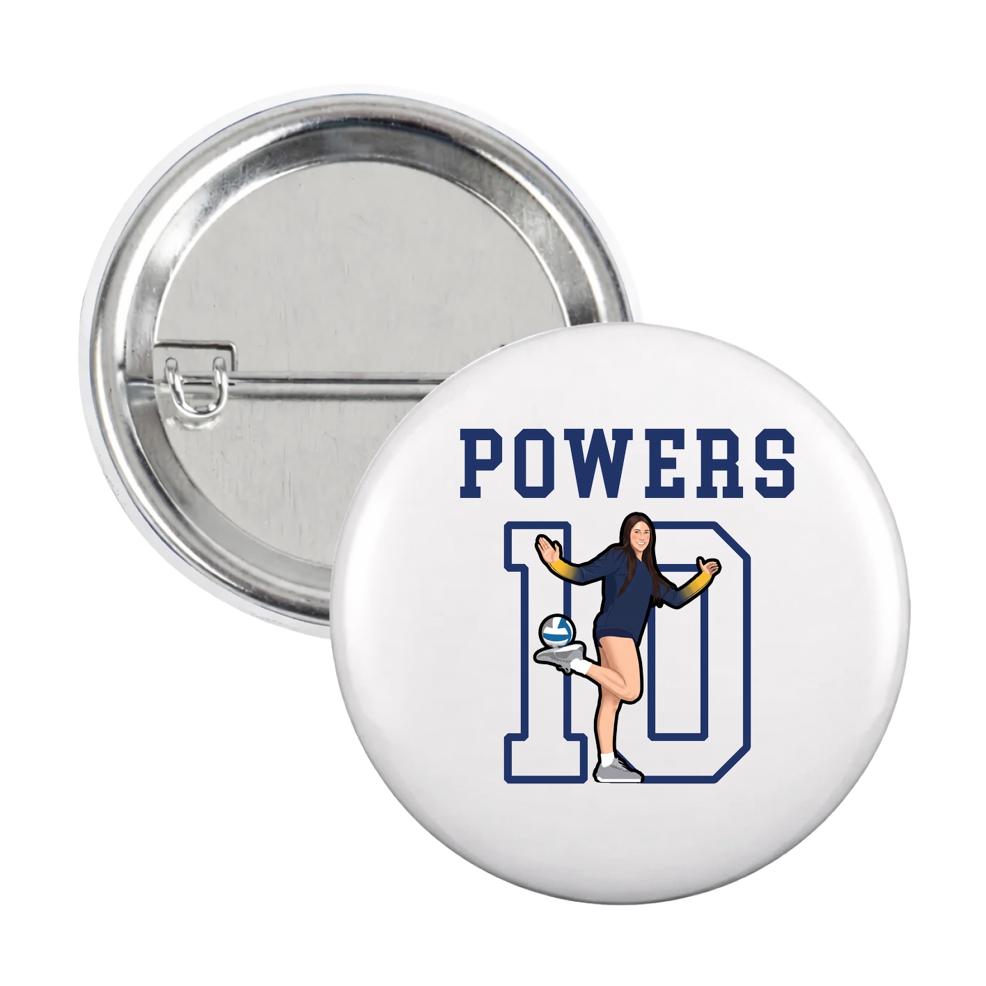 Game Day Button — Shirsey in White