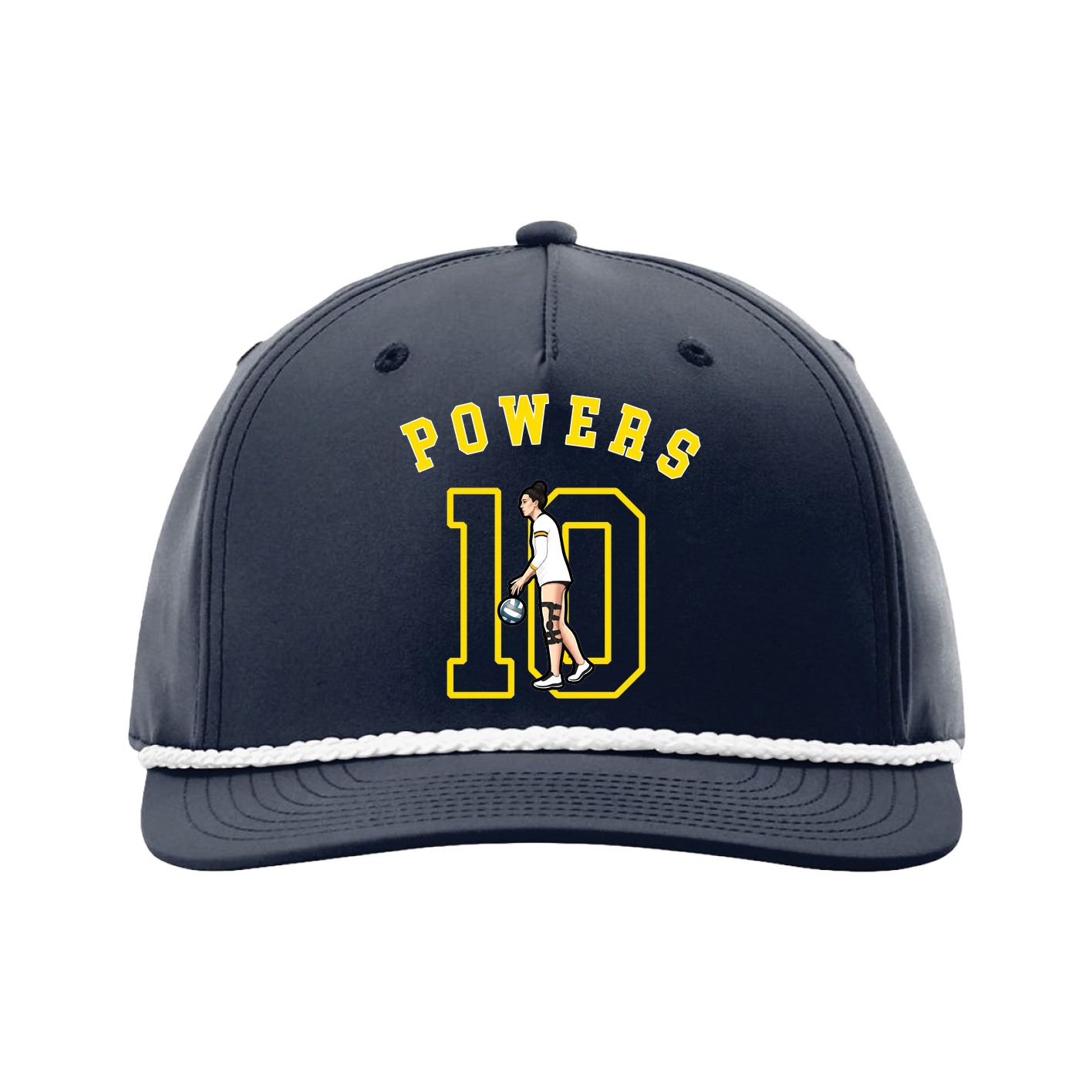 Five-Panel Classic Rope Cap — Shirsey Arch in Navy