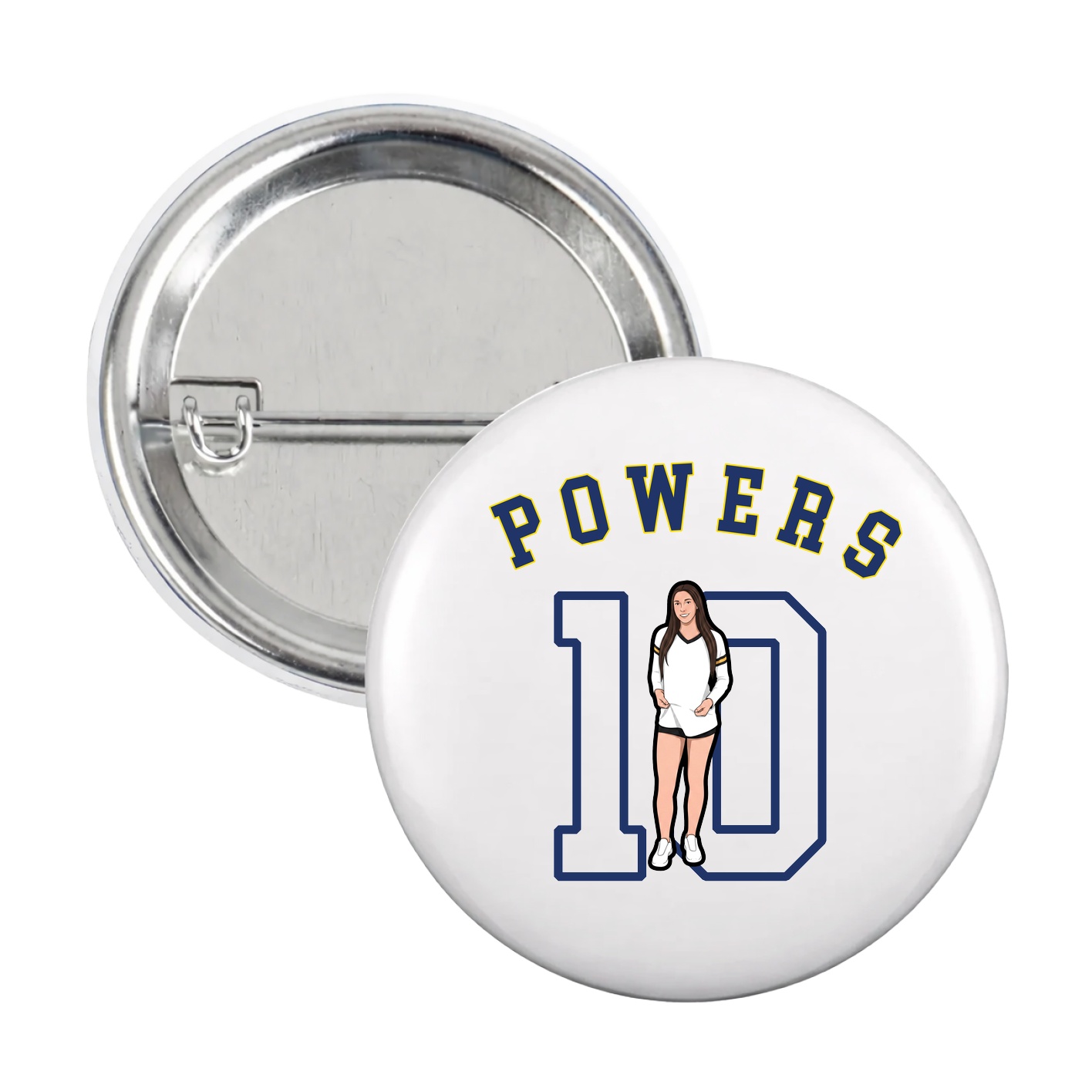Game Day Button — Shirsey Arch in White