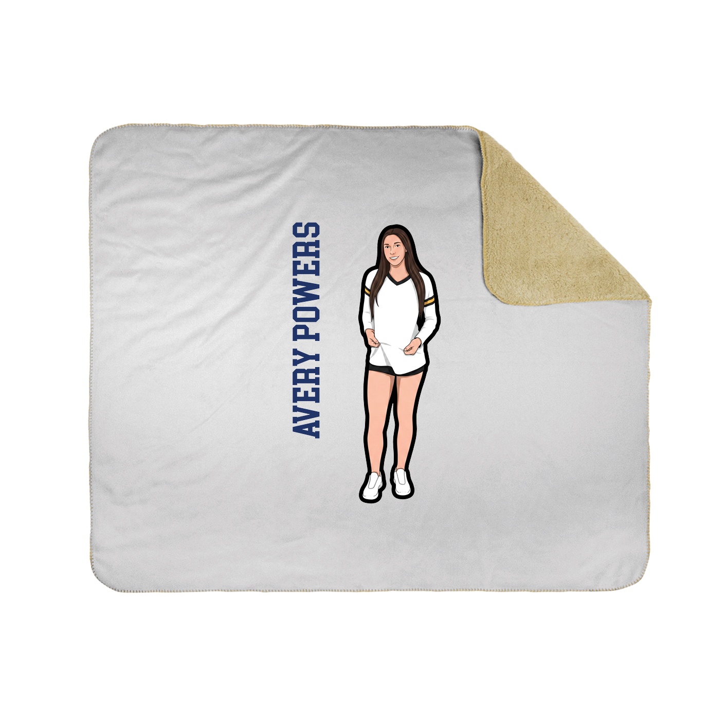 50x60 Sherpa Lined Throw Blanket
